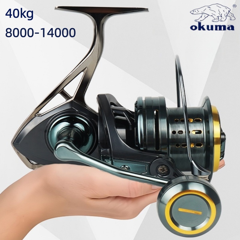 Daiwa Reel Bg - โอคุม่า พรีเมียมรอกตกปลาทะเลแบบหมุนขนาดใหญ่, แรงเบรก 40 กก., ความแข็งแรงแรงดึงสูง,
