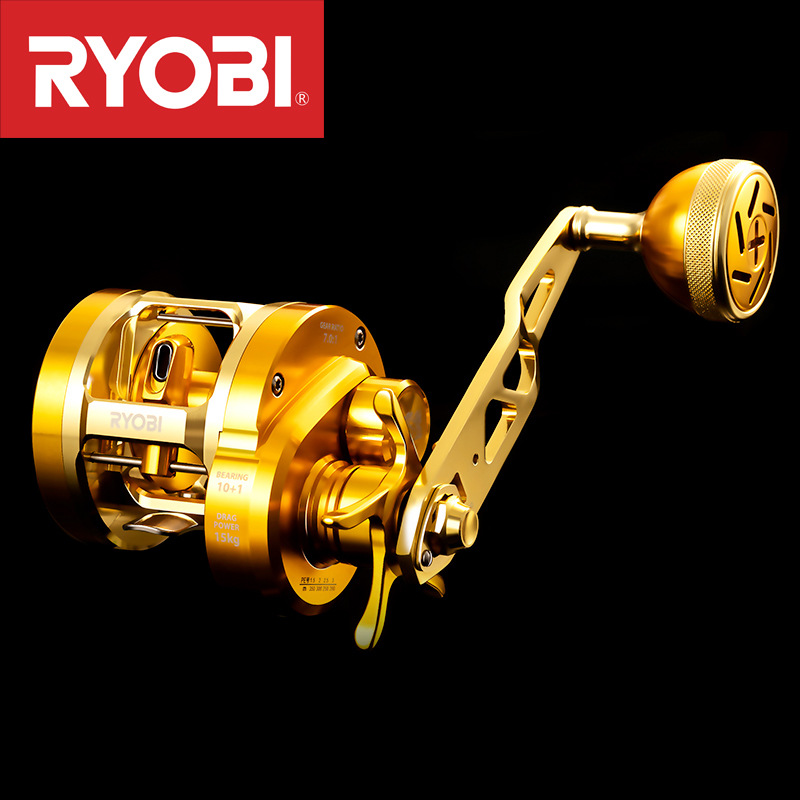 Trolling Reel - รอกตกปลา Ryobi VARIUS Valius Gold Iron