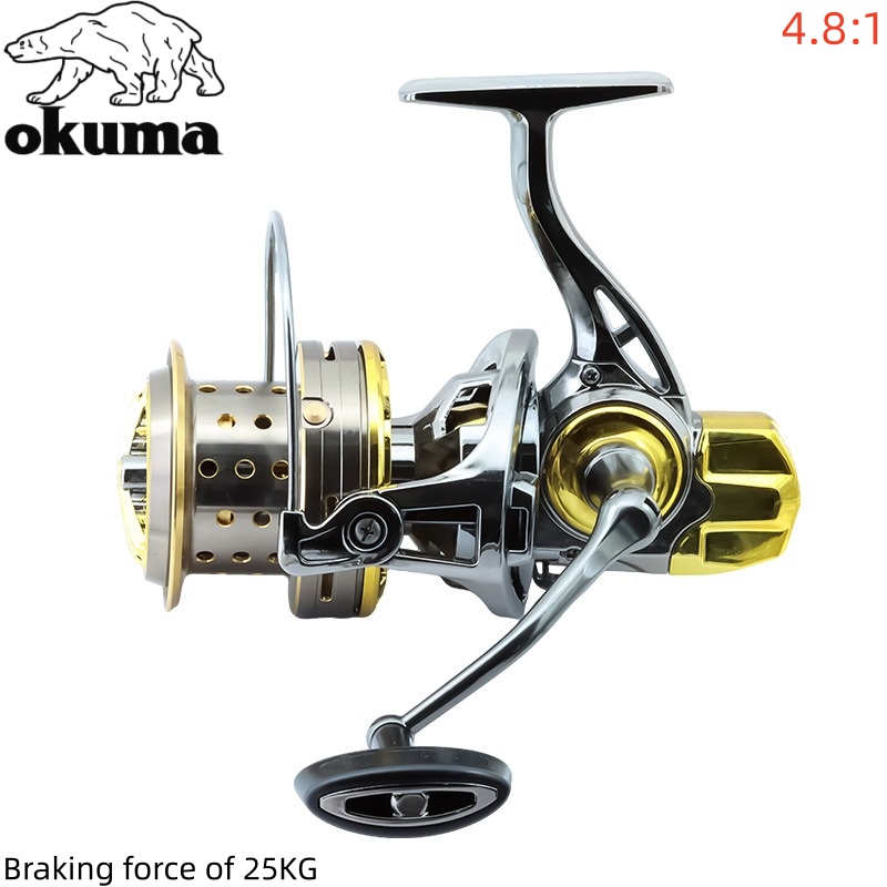 รอกตกปลา OKUMA รุ่น 8000-14000 - Abu Garcia Reel Max บทวิจารณ์และราคา